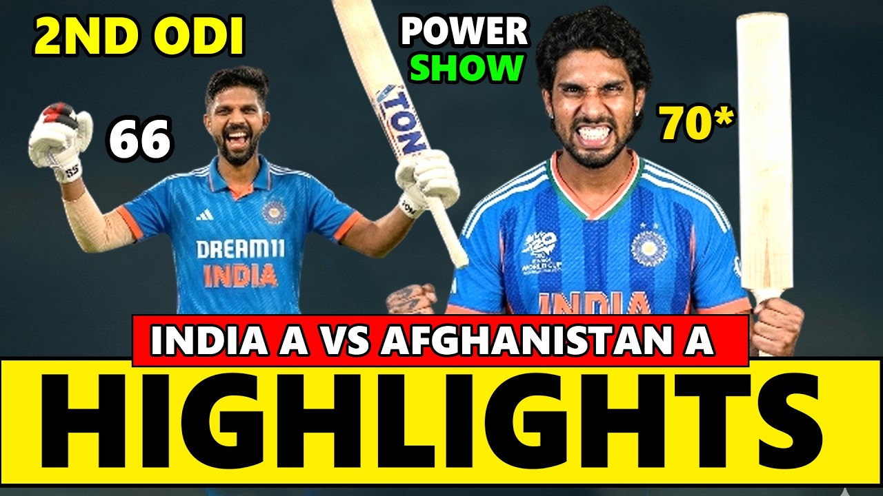 India A vs Afghanistan A 2nd ODI Highlights 2026 | India vs Afghanistan Highlights Tri Series