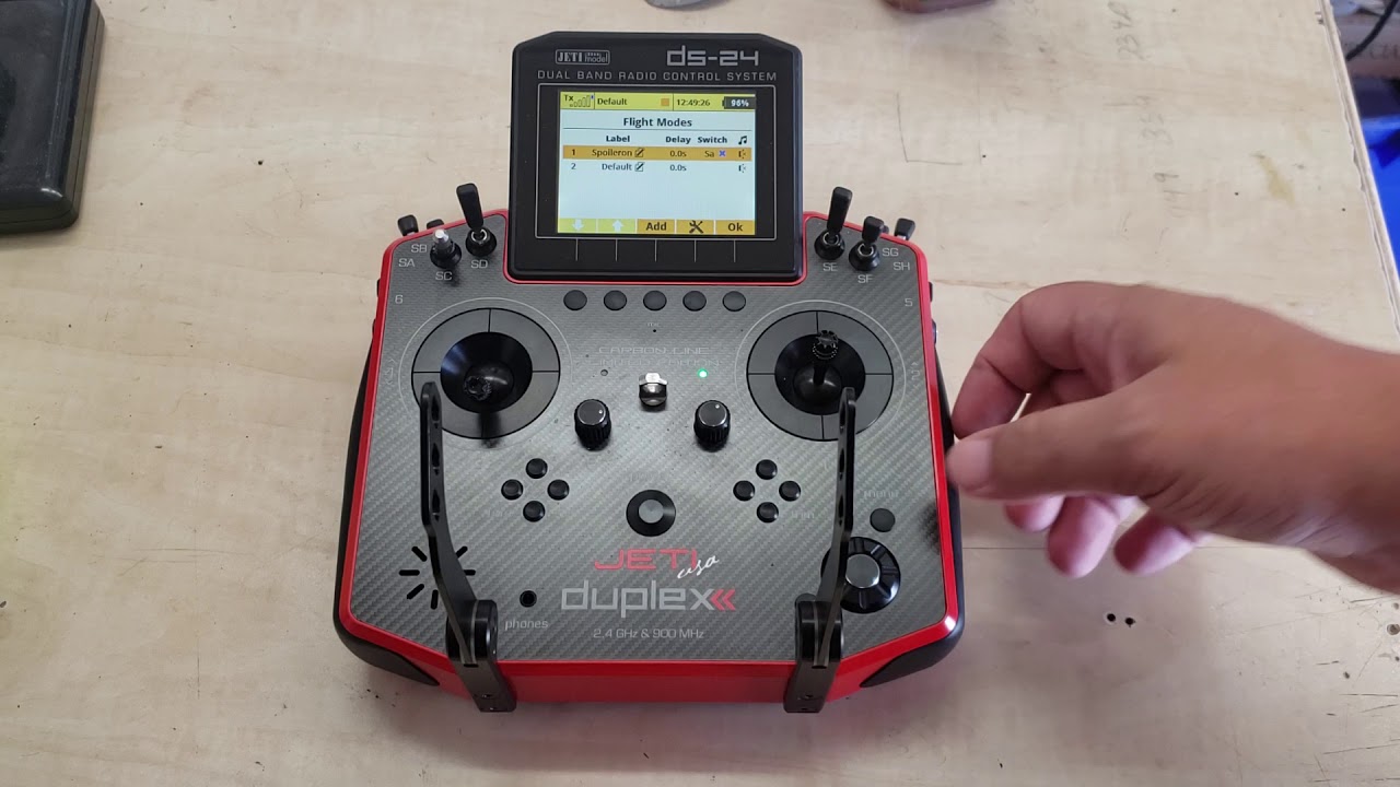 Setting up Spoilerons in a Jeti