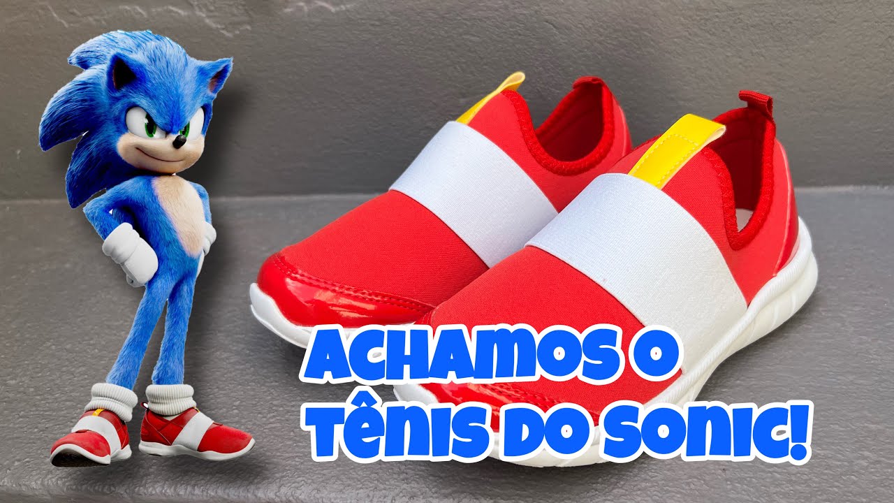 TÊNIS DO SONIC FILME EU FINALMENTE ACHEI! #tenisdosonic