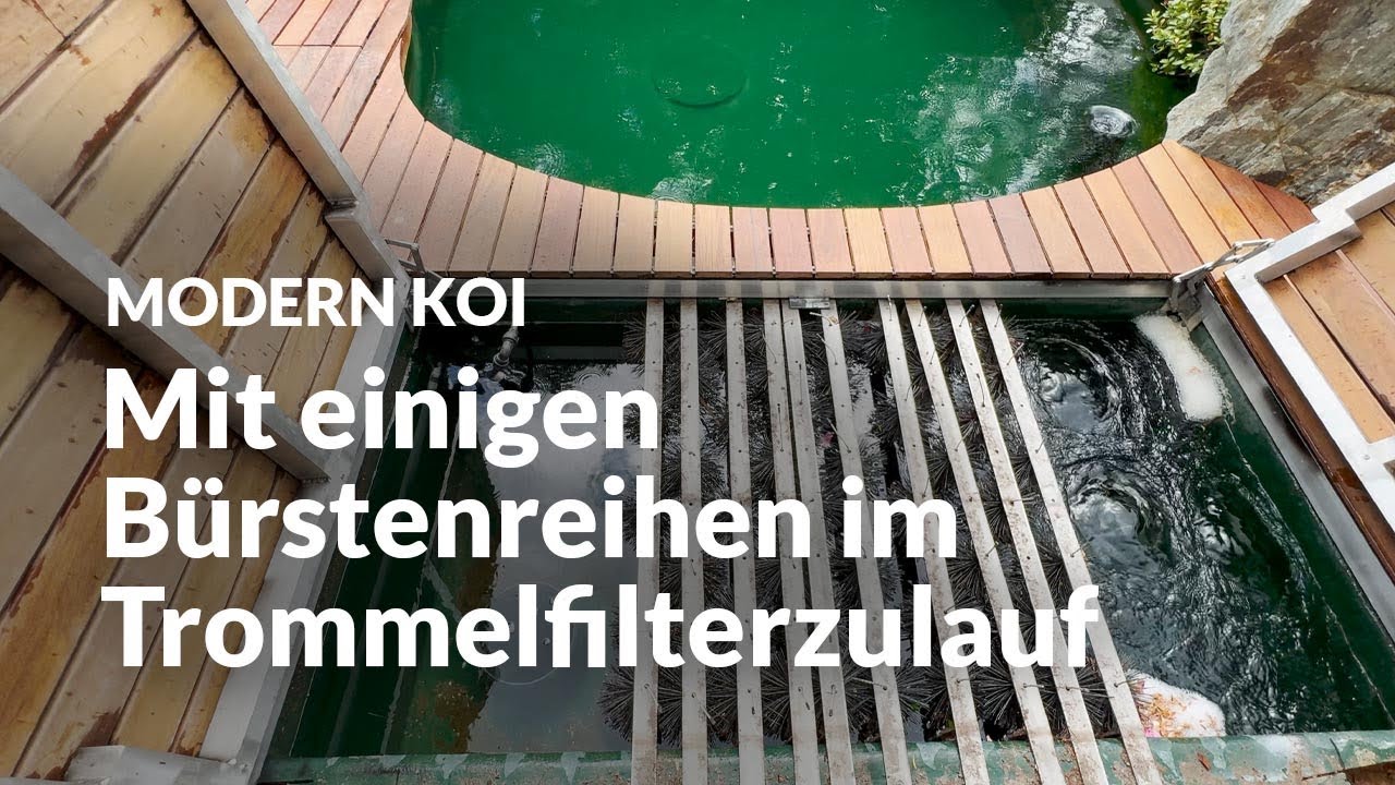 Jana und Henning nagelneue Trommelfilteranlage | Modern Koi Blog #6855