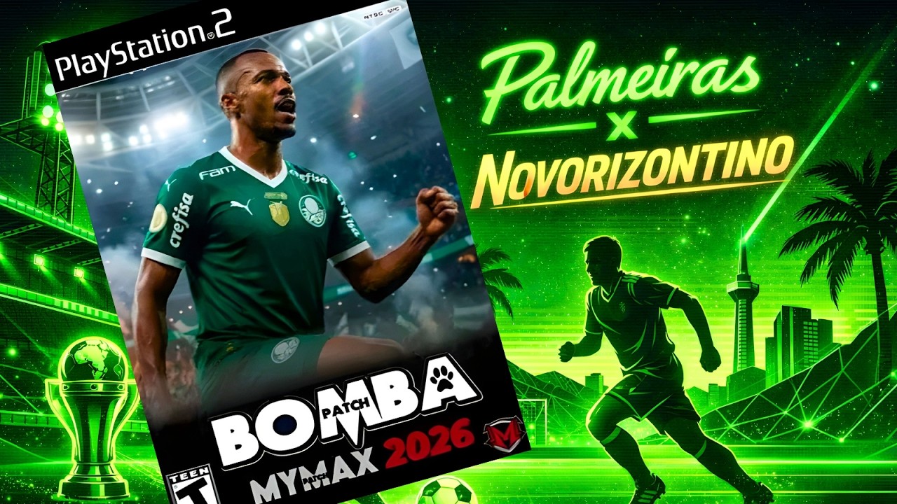 Bomba Patch Março PES 2026 PS2 – Palmeiras x Novorizontino NO LIMITE