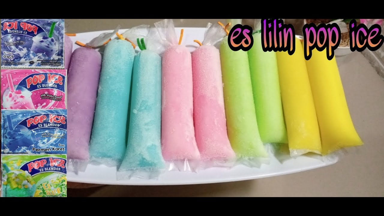 RESEP ES LILIN POP ICE || ES POTONG POP ICE
