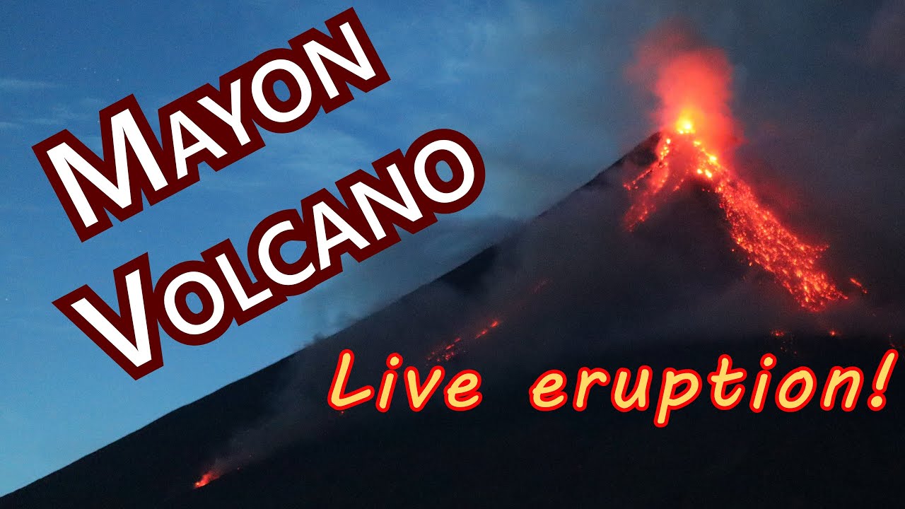 Mayon Volcano, 2023 eruption drone footage [4K Philippines]