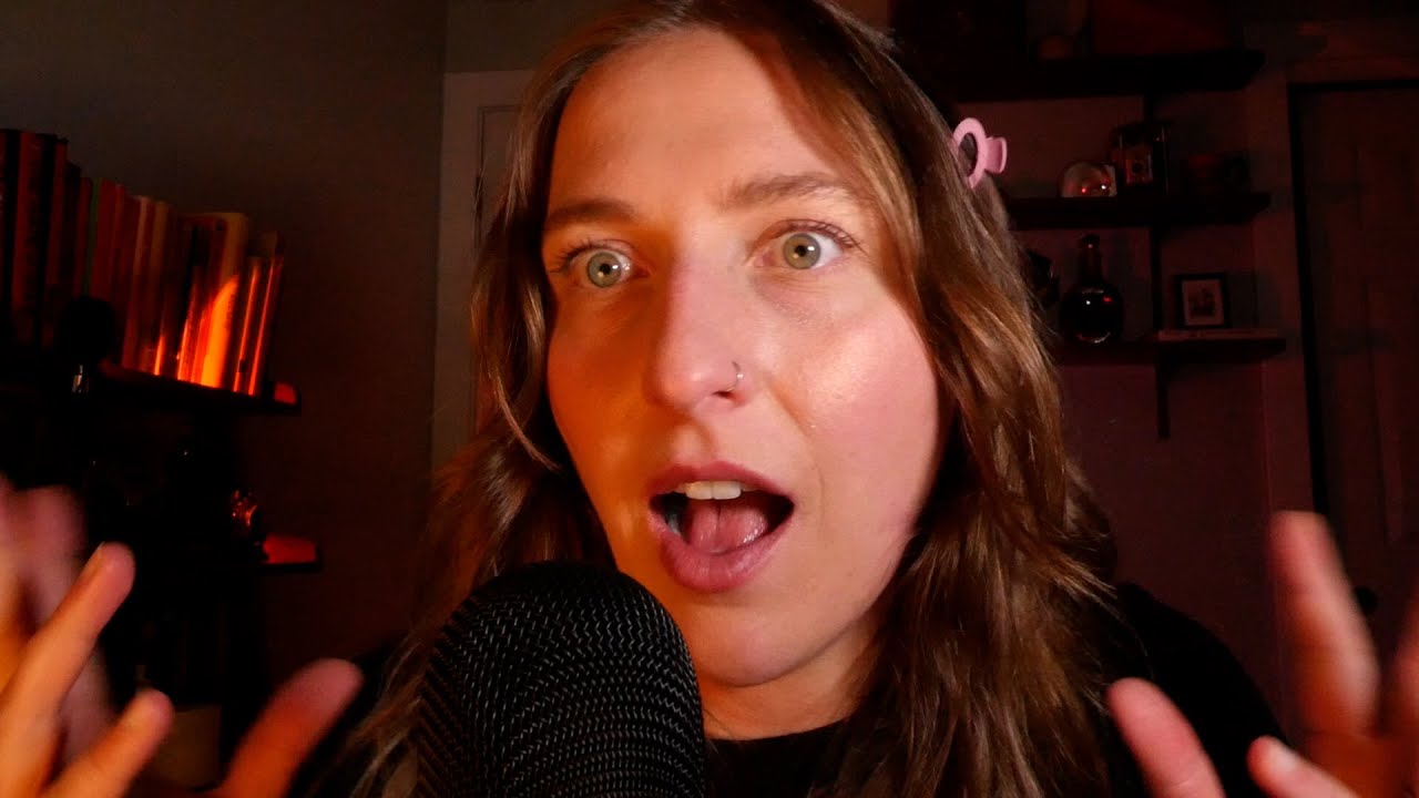 ASMR clicky whisper ramble with gum chewing (wedding stuff!!! 👰‍♀️💍🥂)