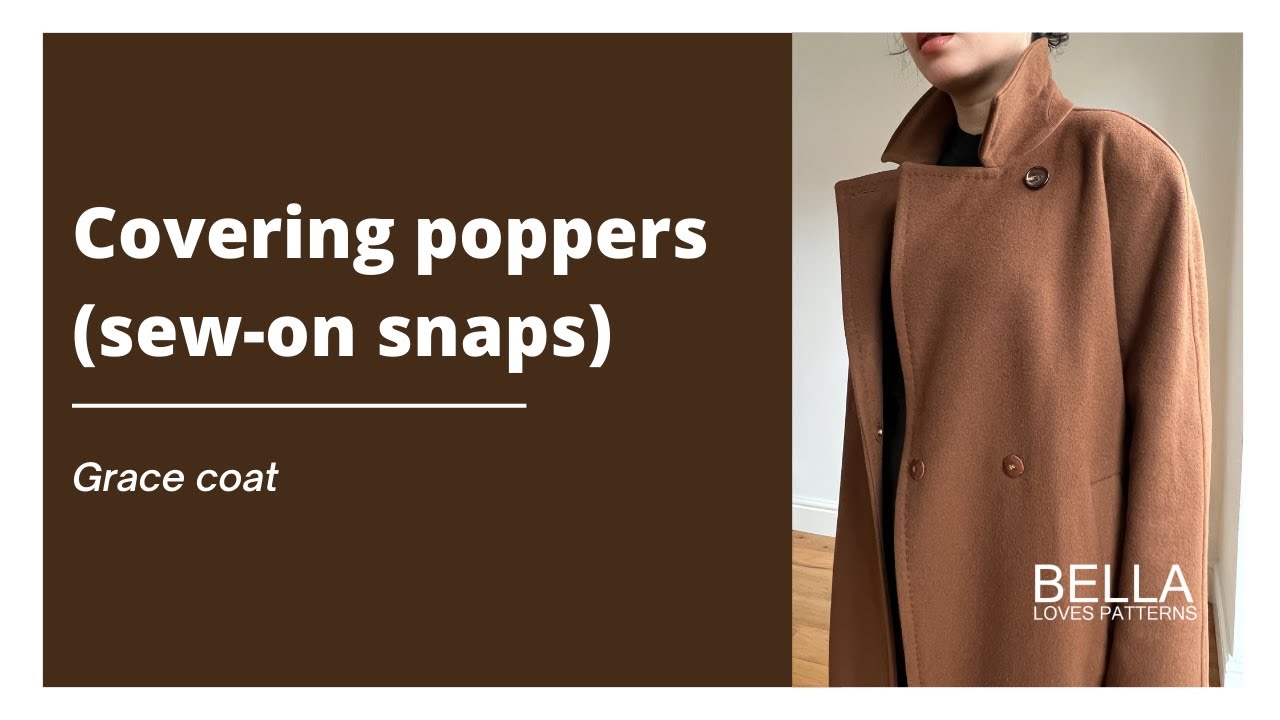 How to cover poppers (Sew-on snap) - Grace Coat