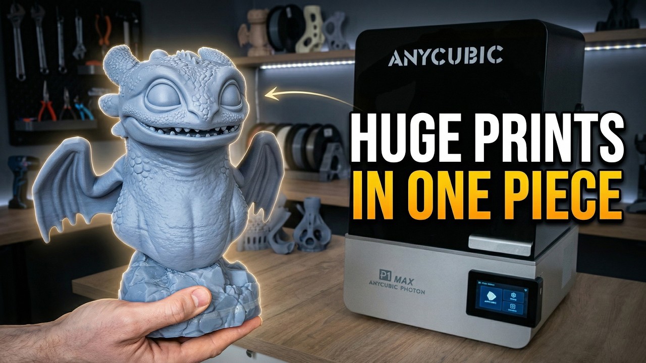 Anycubic Photon P1 MAX / Big and High-Precision 3D prints