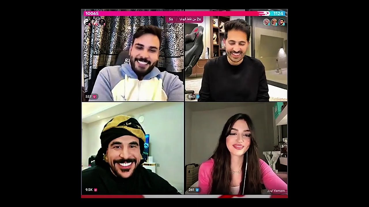 محمود المكسيكي و يمام و حسحس وسلطان العنزي حكمو محمود يغنون اغنيه إليسا ع بالي حبيبي 