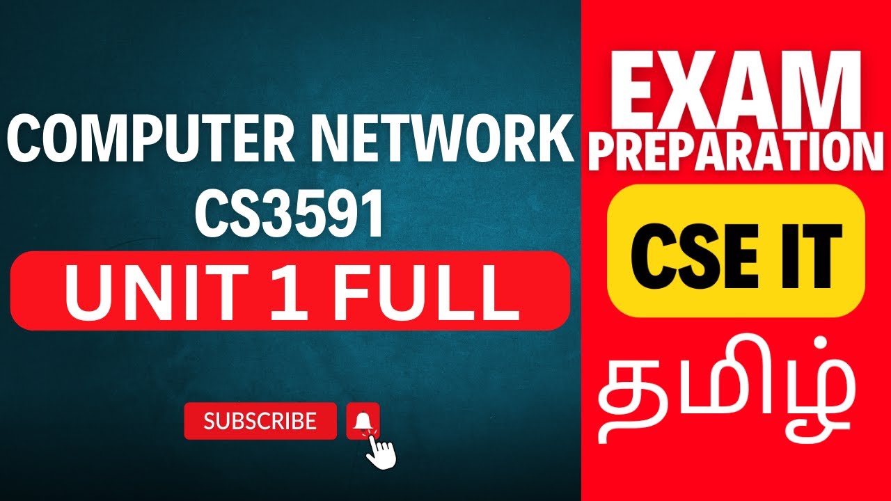 Computer Networks Unit 1 CS3591 Complete Syllabus | Anna University | Detailed Explanation