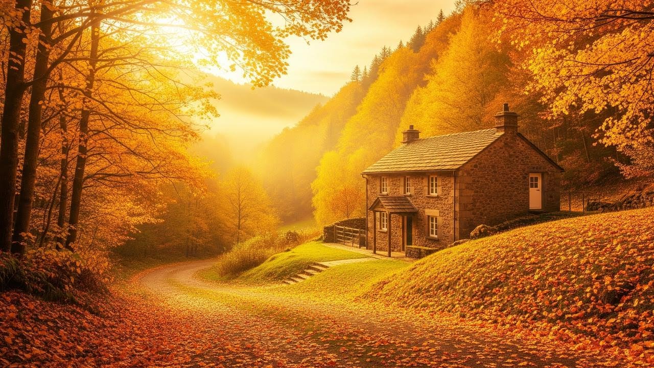 Autumn Fireside in the Castle Hall – Peaceful Medieval Music for Study and Sleep