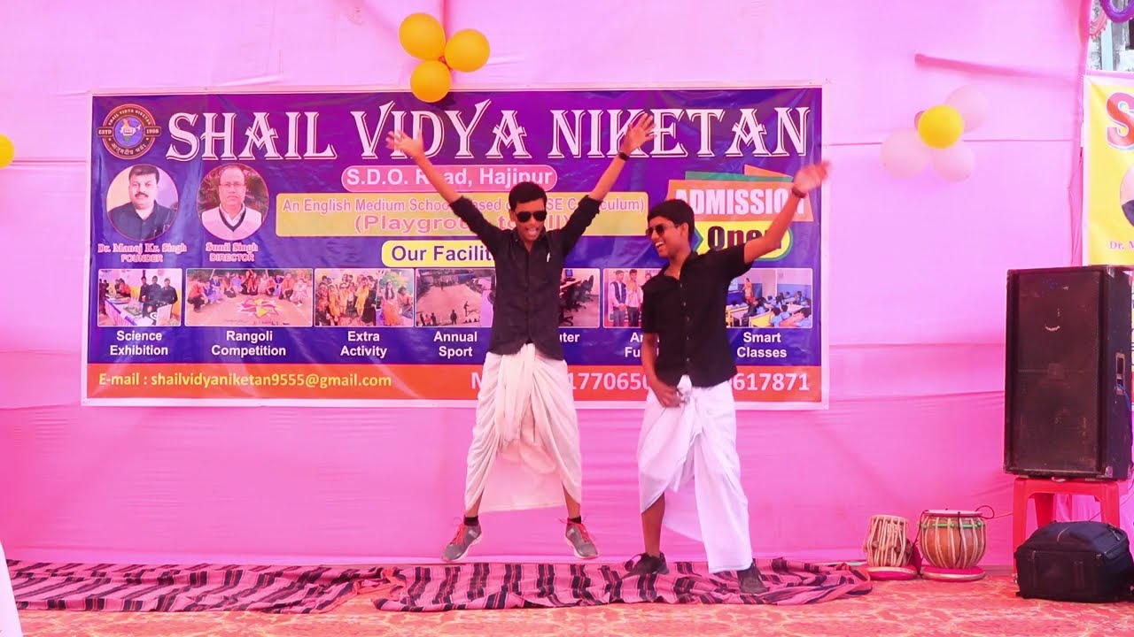 Lungi dance thalavai dance performance in Shail Vidya Niketan