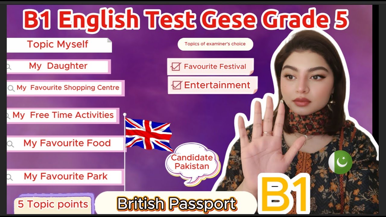 B1 English Test (GESE Grade 5) | SELT British Citizenship| Trinity College London ILR UK