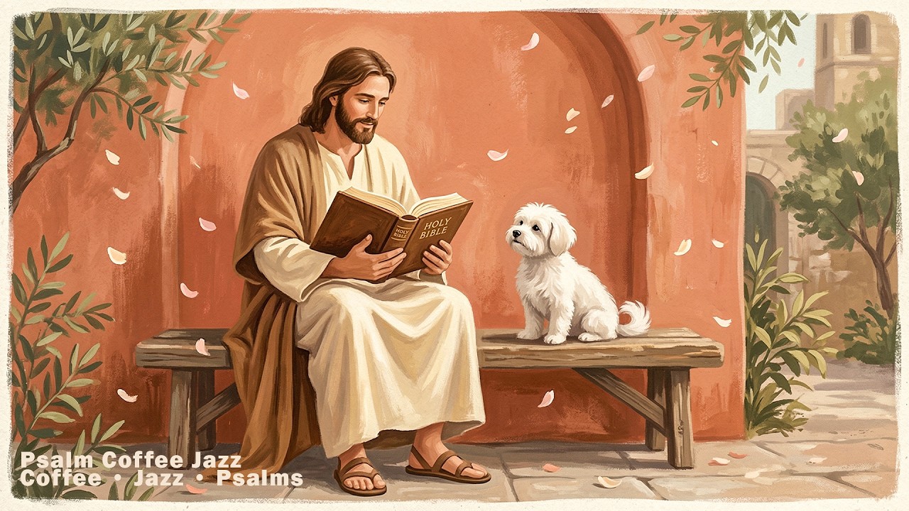 Relaxing Jesus Jazz ☕ Christian Coffee Shop Music • Psalms & Worship Jazz for Study and Prayer
