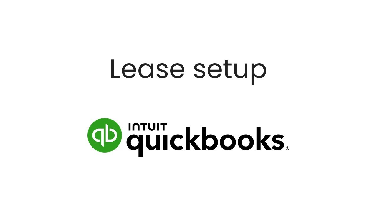 Lease setup - QuickBooks Online