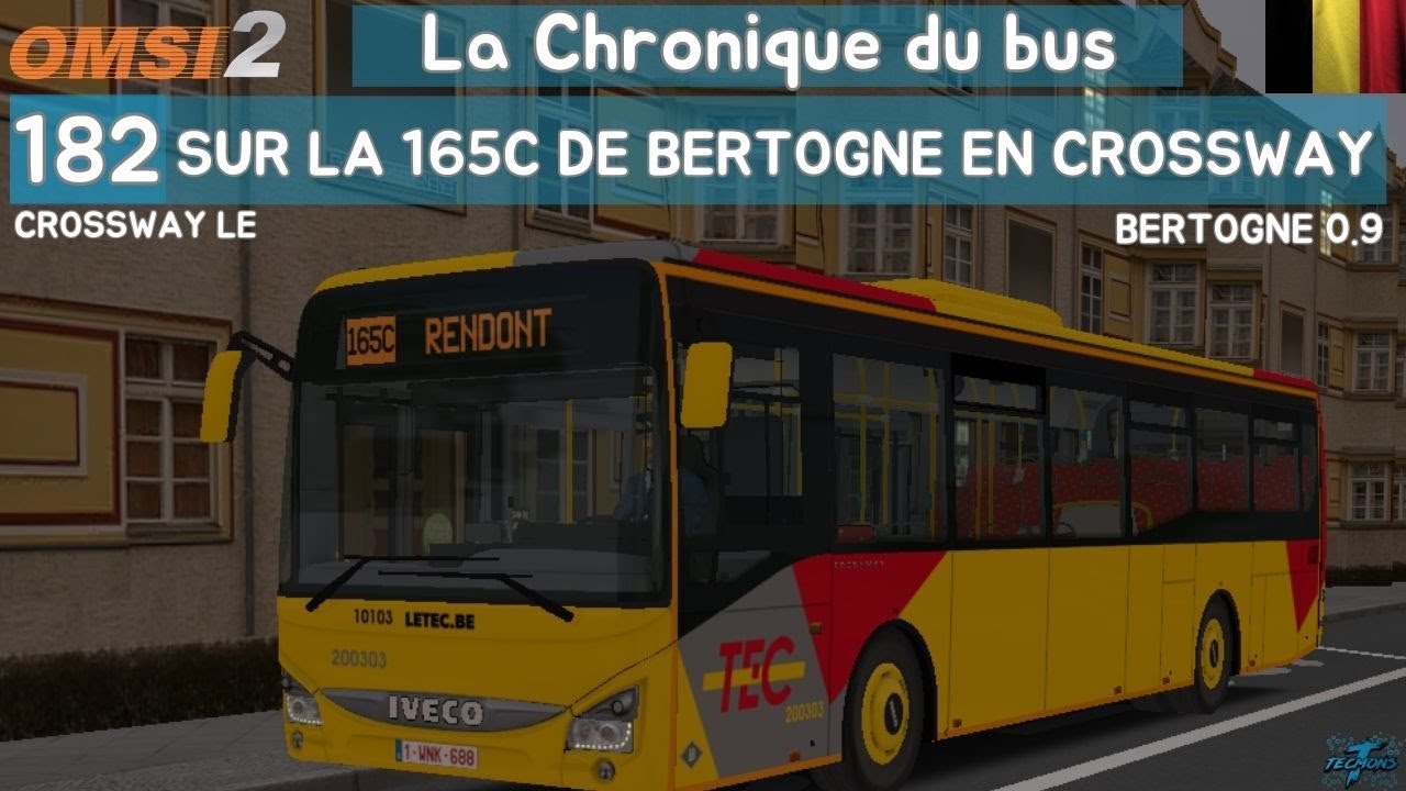 182: SUR LA 165C DE Bertogne en Crossway | La Chronique du Bus | OMSI 2