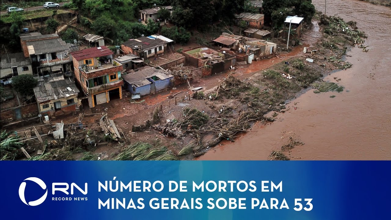 MG: N&uacute;mero de mortos pela chuva sobe para 53