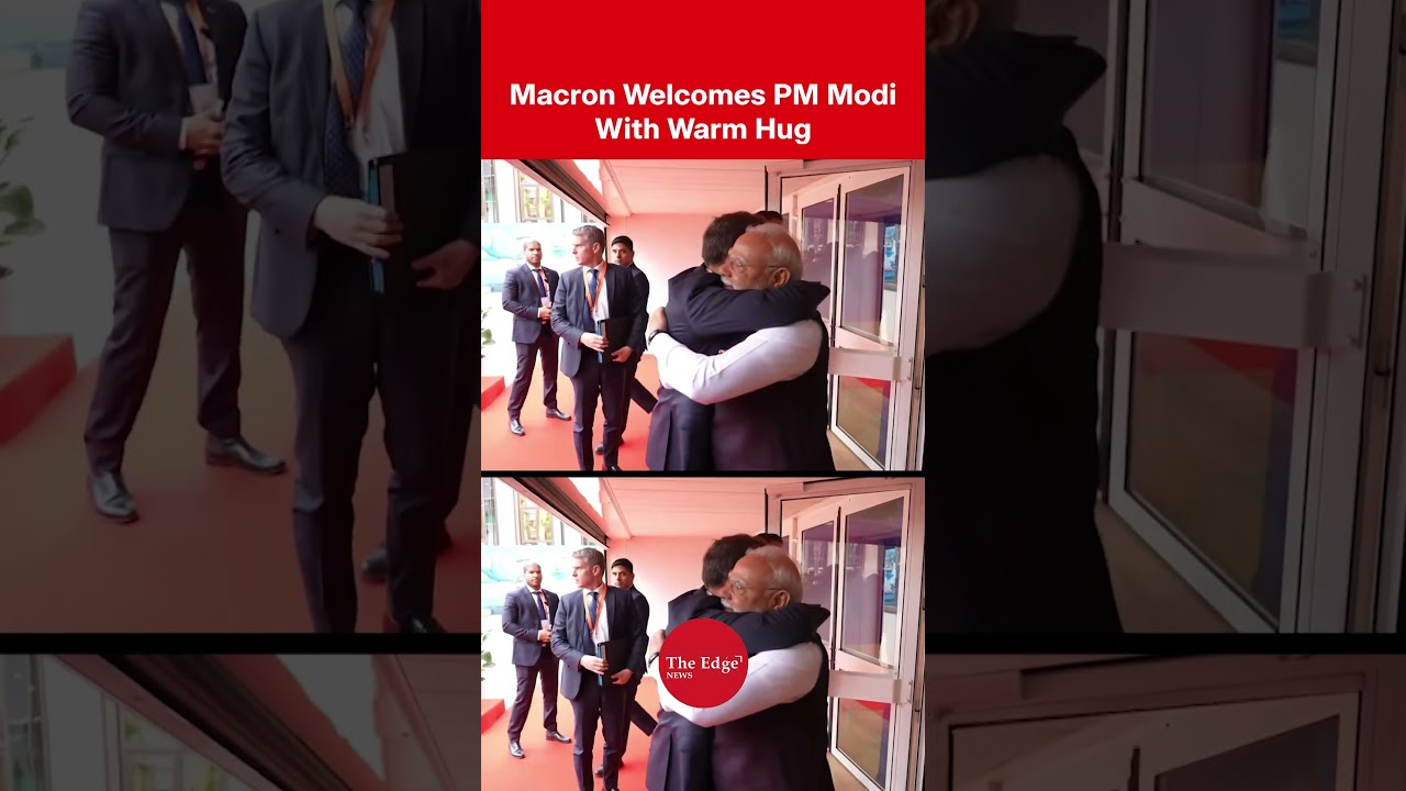 Macron Greets PM Modi With Warm Hug at G7 Summit