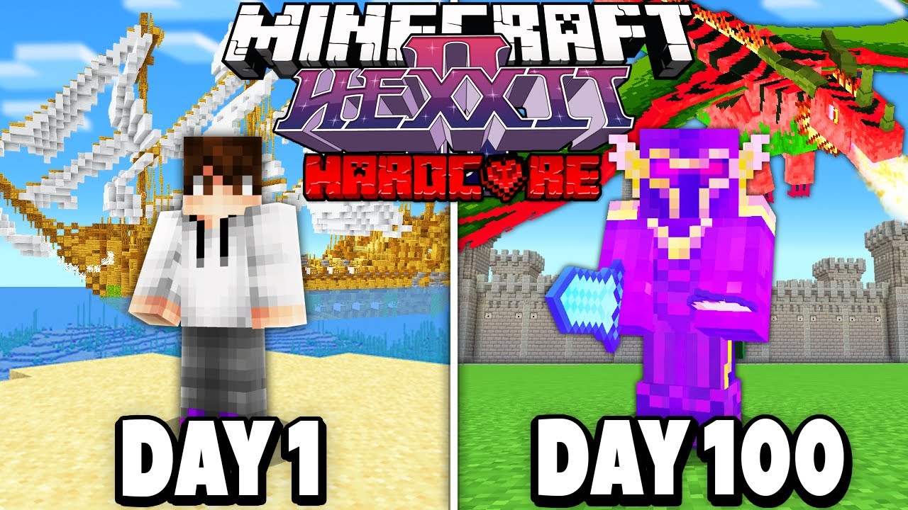 Я выжил 100 ДНЕЙ в Minecraft Hexxit 2 HARDCORE. Вот что произошло..
