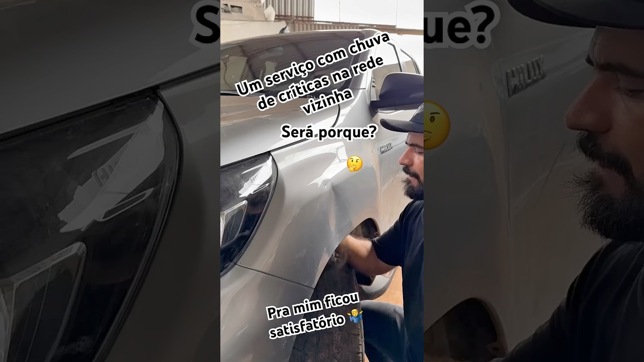Um pouco de cada processo de Funilaria e pintura do p&aacute;ra-lama da Hilux #pinturaautomotiva #funilari