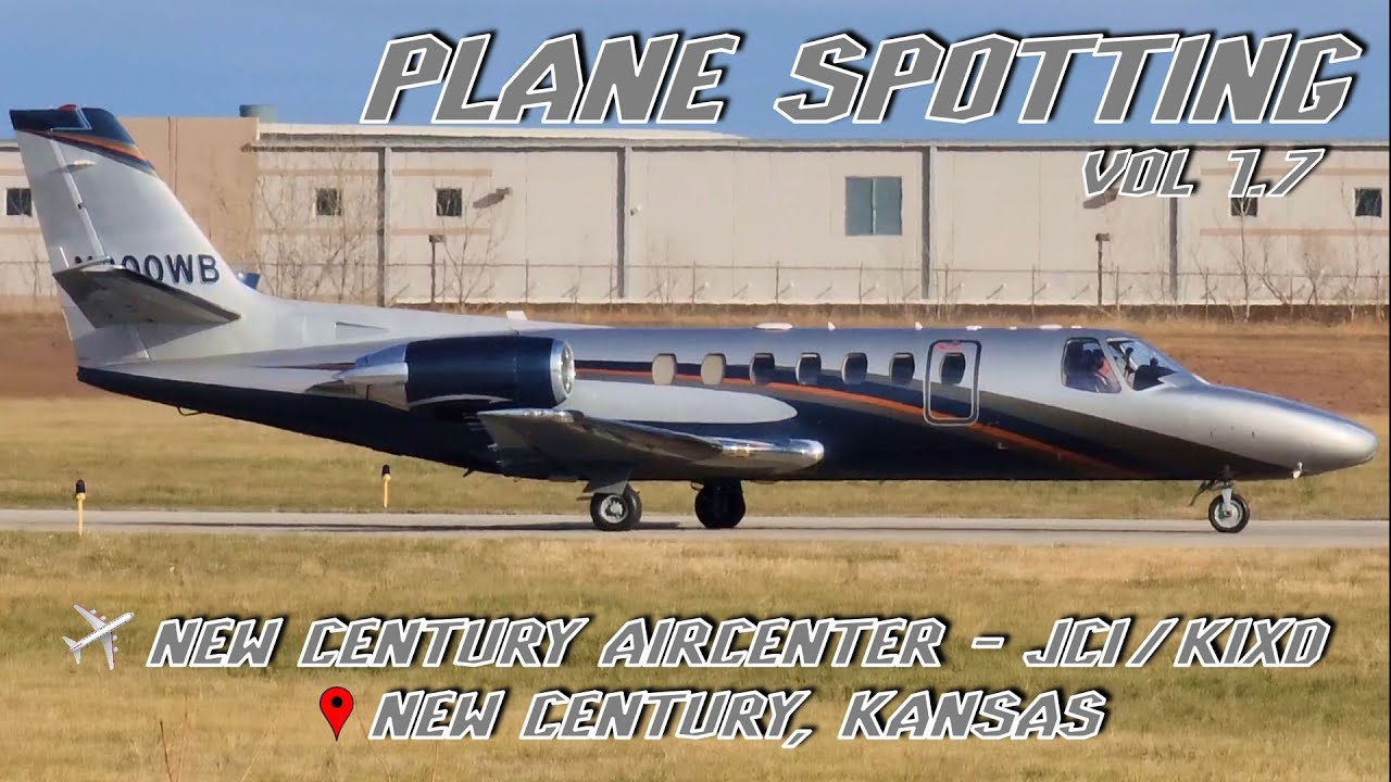 Airport Plane Spotting | Business Jets Takeoff and Land | New Century AirCenter (JCI/KIXD)