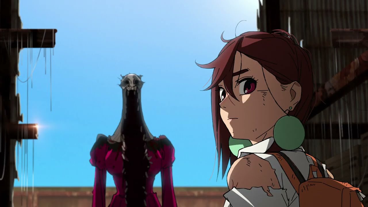 Acrobatic silky sacrifice herself to save Aira |anime moment| dandadan