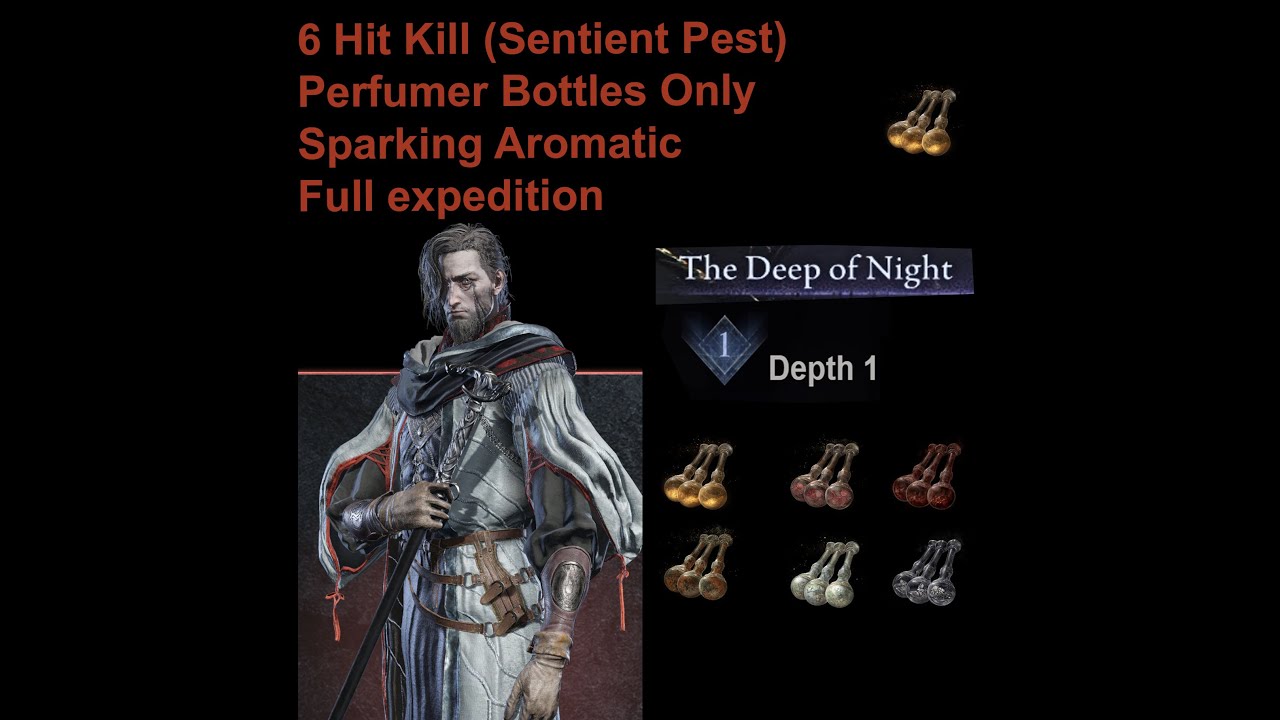 6 Hit Kill Sentient Pest Using Only Perfume Bottles (Sparking Aromatic's) (Elden Ring Nightreign)