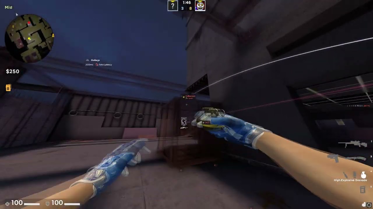 ultra agressive not lucky hvh highlights ft. neverlose / luasense / ambani