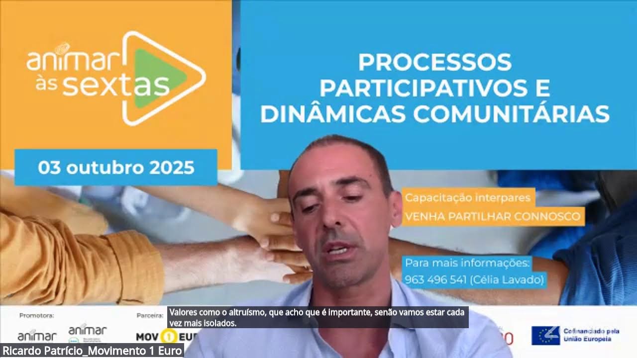 Animar às Sextas | Processos participativos e dinâmicas comunitárias