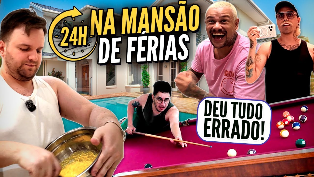 24h na MANSÃO: Tour, Mercado e Cozinhando com a Gente!