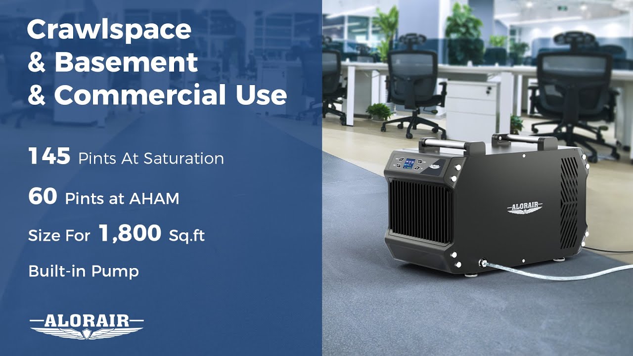 AlorAir Galaxy 60P Crawlspace Dehumidifier