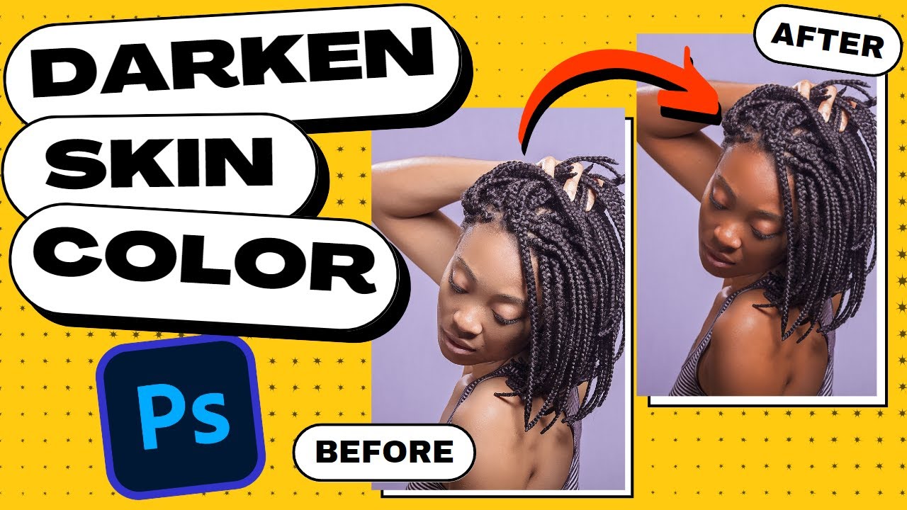 Photoshop: как легко ЗАТЕМНИТЬ ЦВЕТ КОЖИ! (3-минутный урок)