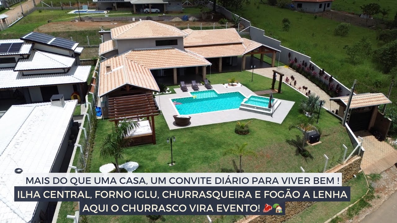 🤩 Já pensou em viver seus melhores momentos em uma chácara completa, elegante e pronta pra curtir?