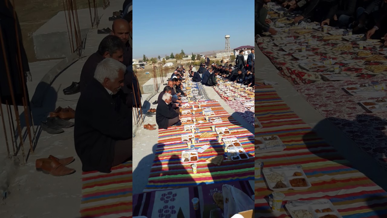 Karpuztepe Koçerlerinden yemek ziyafetinden bir görüntü.