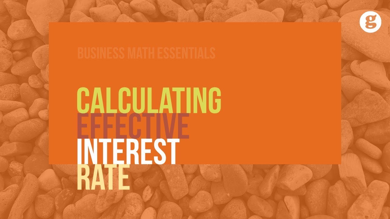 Calculating Effective Interest Rate