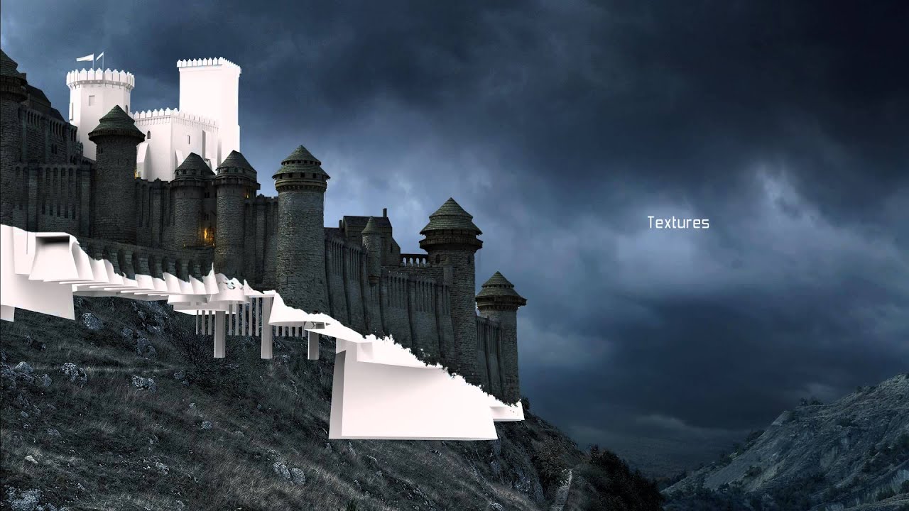 Castle storm/matte painting