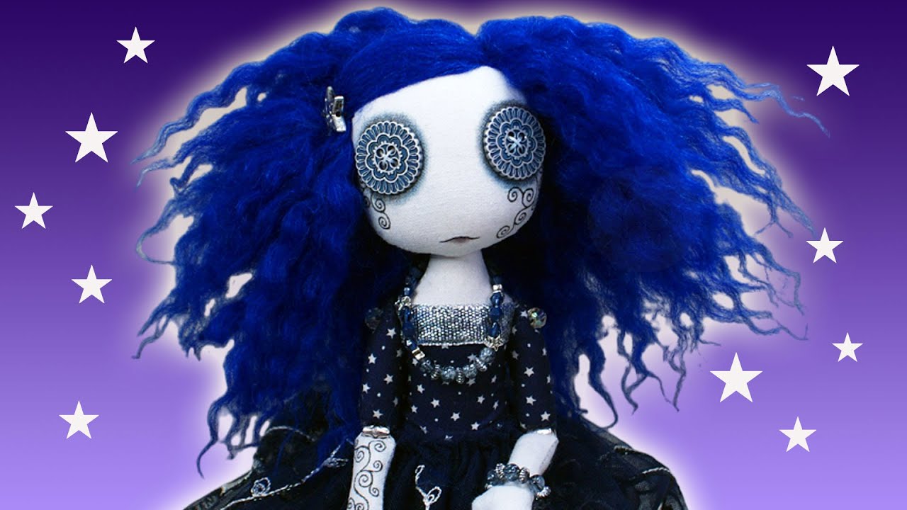 How I made a Gothic cloth art doll