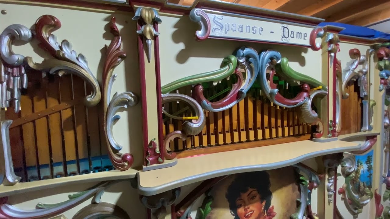 Draaiorgel de Spaanse dame speelt La colegiala