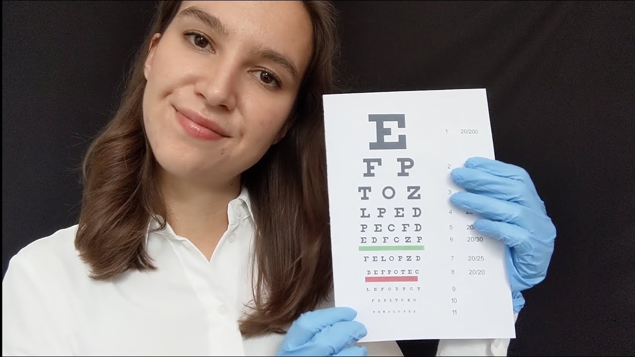 ASMR Eye Exam (light triggers, latex gloves, soft spoken)