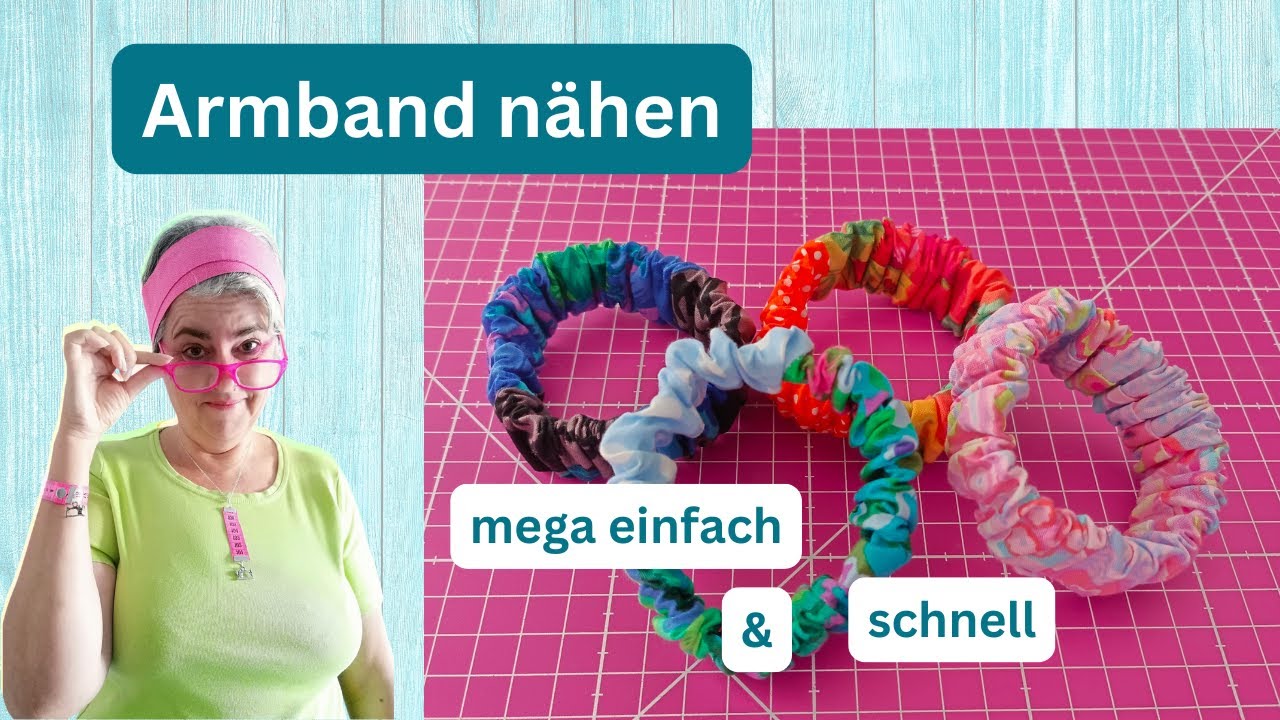 Stoffarmband nähen - ohne Schnitt