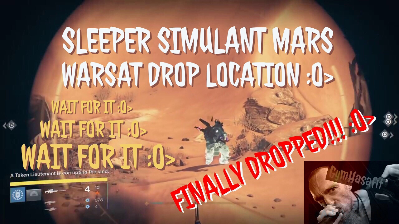 Destiny 1 : Sleeper Simulant Quest : Defend the Warsat on Mars Location