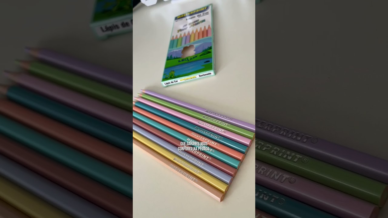 L&aacute;pis de Cor Masterprint 10 Cores Pasteis | Mundoware  #papelaria #mundoware