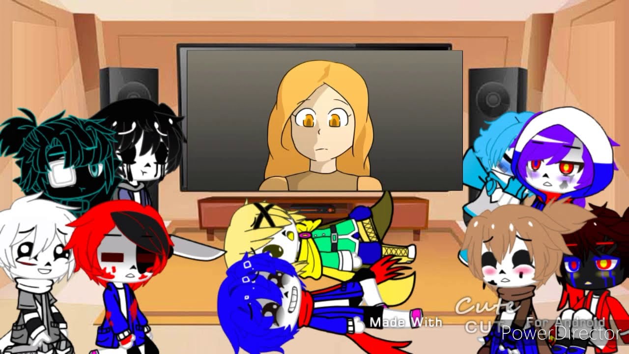 Sans Sans aus react to glitchtale/part 1 /gacha club