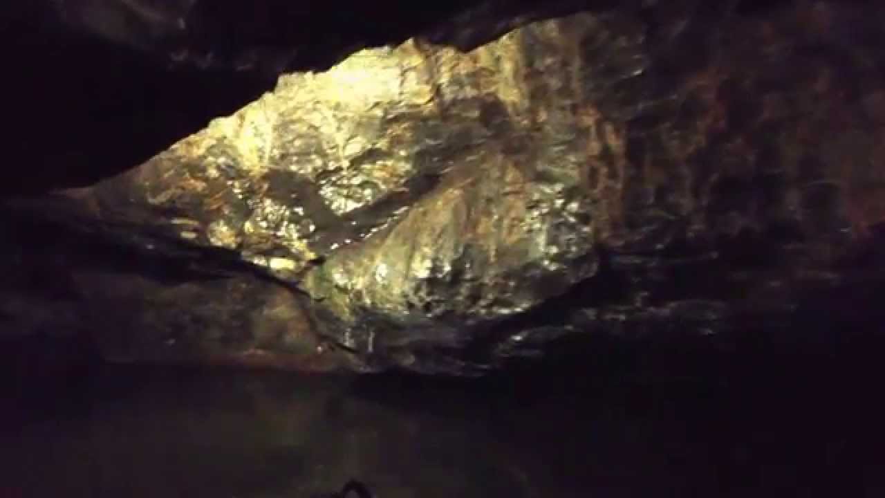 Underground lake tour in the Punkva Caves, Czech Republic