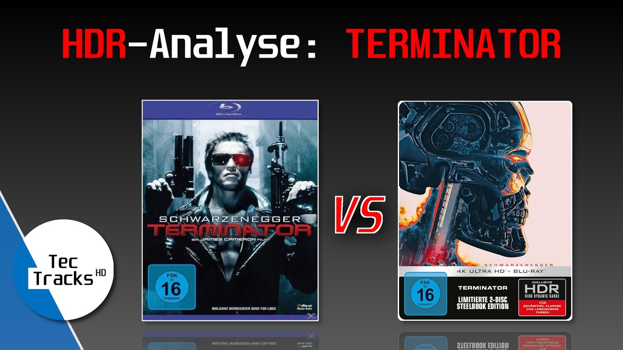 Blu-Ray vs. 4K-Blu-Ray: TERMINATOR | Vergleich der HDR-Bildqualität! | SDR vs. HDR