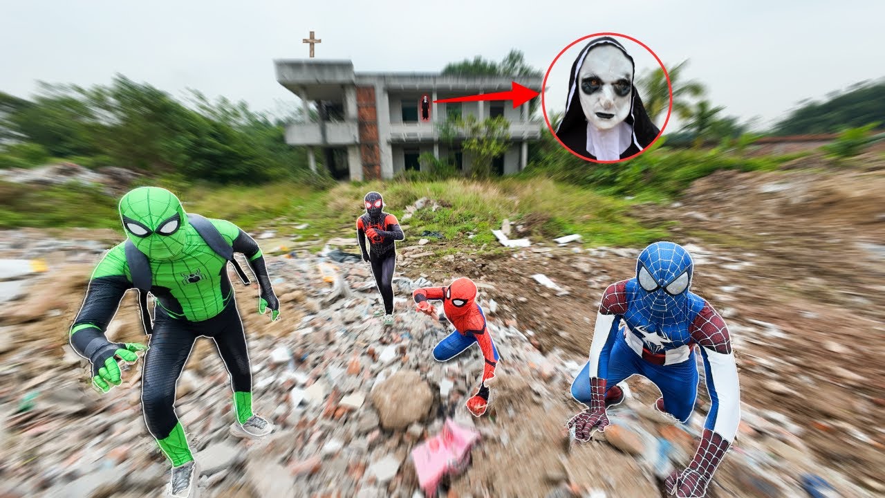 Pro 5 Spider-Man Escape from Evil Nun & Serbian Dancing in an Abandoned Monastery ( Action POV )
