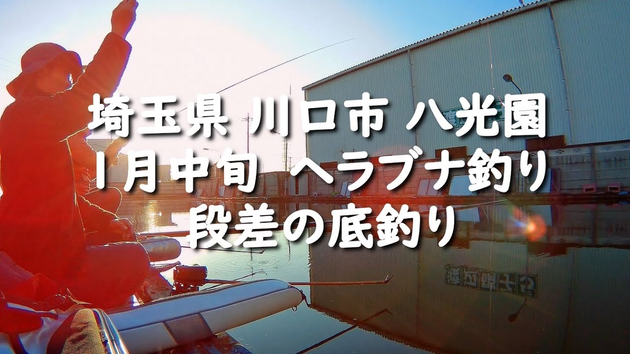 埼玉県川口市八光園 １月中旬 ヘラブナ釣り 段差の底