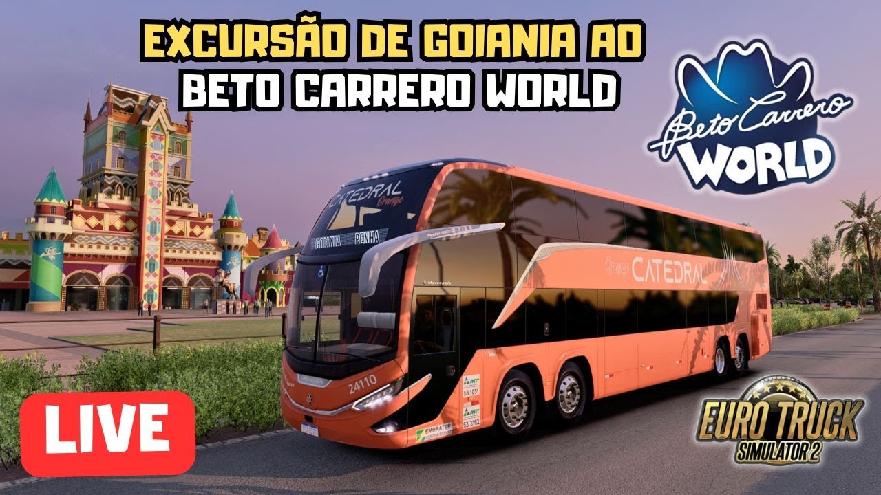 Viagem Interestadual no ETS2 | Marcopolo G8 1800DD | Goiânia x Beto Carrero