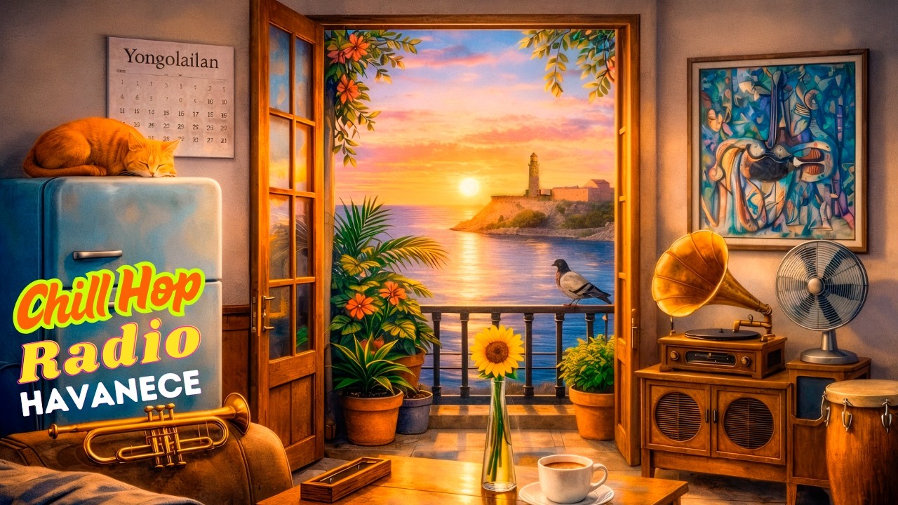 Havanece en tu Balcón 📻 Cuban Chill Hop Radio by Yongolailan 🎶 Music x Study / Focus / Relax
