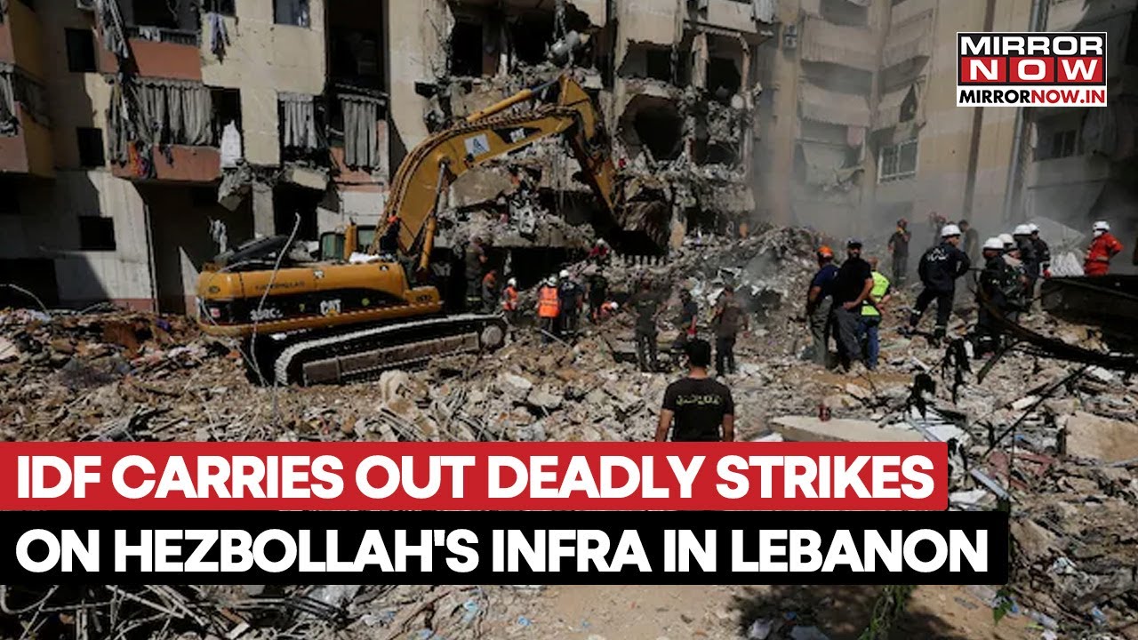 Israeli Defence Forces Carry Out Deadly Strikes In Lebanon Targeting Hezbollah Infrastructure