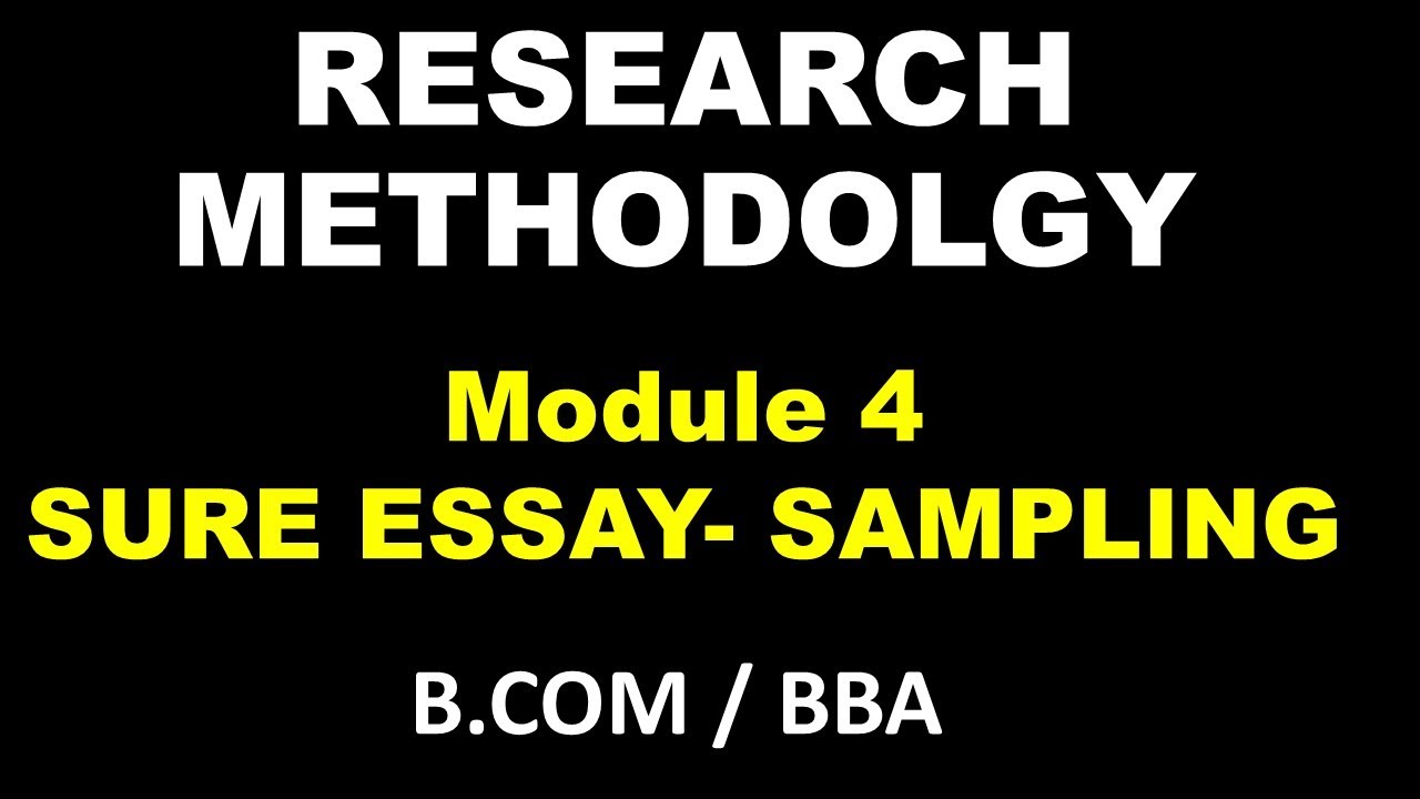 RESEARCH METHODOLOGY | SAMPLING | MODULE 4 | SDE STUDENTS | CALICUT UNIVERSITY | SHORT NOTES