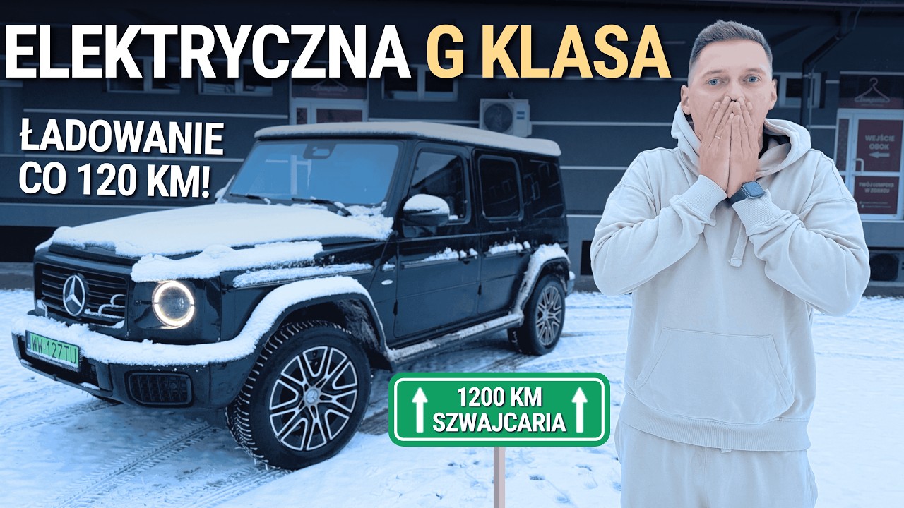 Pojechałem ELEKTRYCZNĄ G KLASĄ DO SZWAJCARII 😭 100 zł za 100 km... Ale drogo!